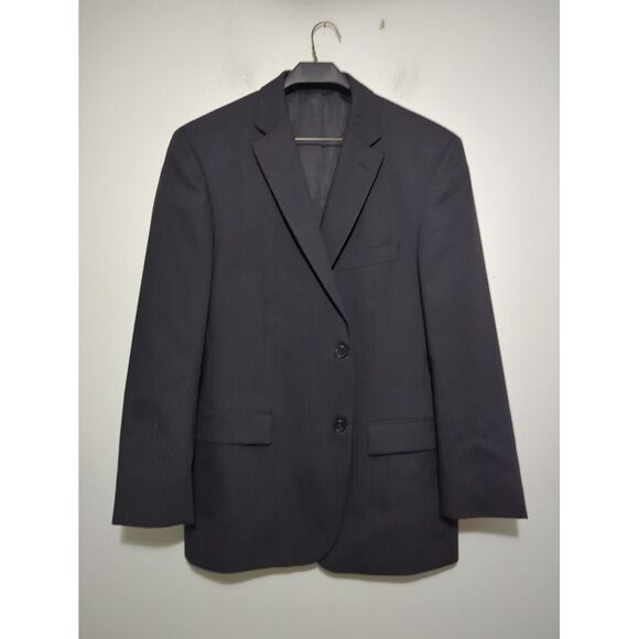 Hugo Boss Mens Pasini 2 Movie 2 Button Blazer Black Double‎ Vented Size 42R - Picture 1 of 13